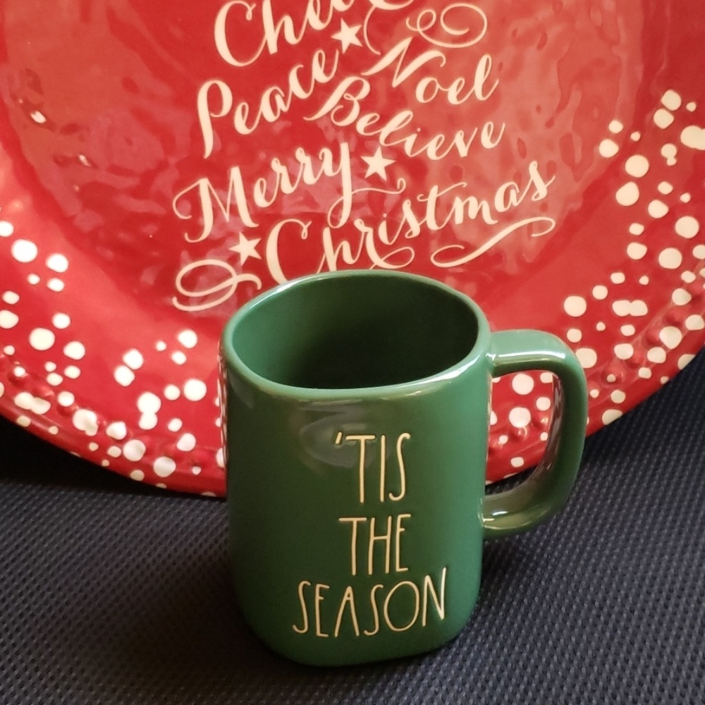 Rae Dunn Green Tis The Season Mug